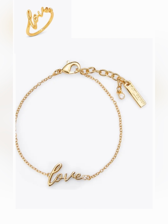 Kurt Geiger Jewelry - Kurt Gieger Valentine Day Limited Edition        Love Set Braclet & Ring Size 8
